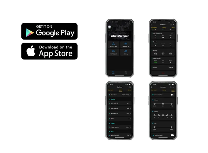 Double Eagle M920A  Aeroknox AR-15 E.T.U Bluetooth Handy APP 0,5 Joule AEG